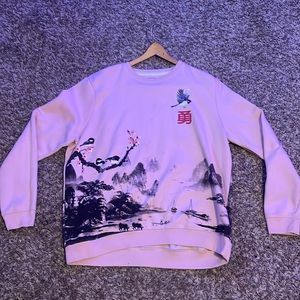 Pink/Black/Red Blind Rooster sweater